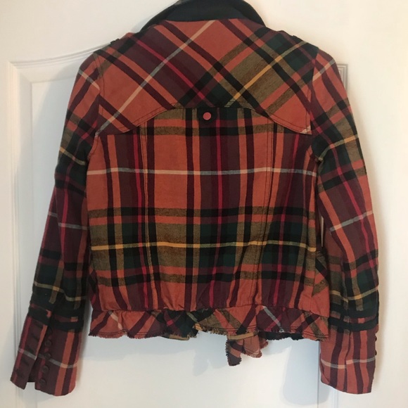 Like New- Anthropologie Hei hei plaid bomber - Picture 5 of 5